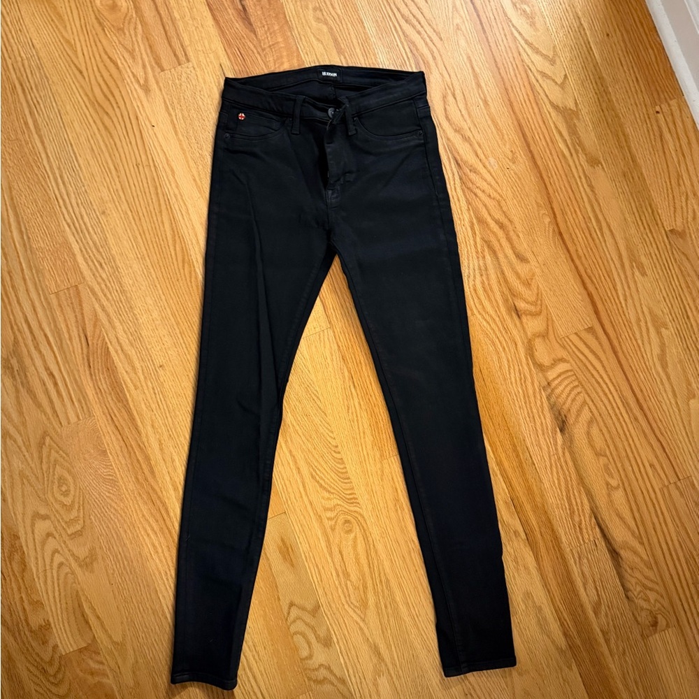 Coated Hudson Jeans Black Skinny Fit